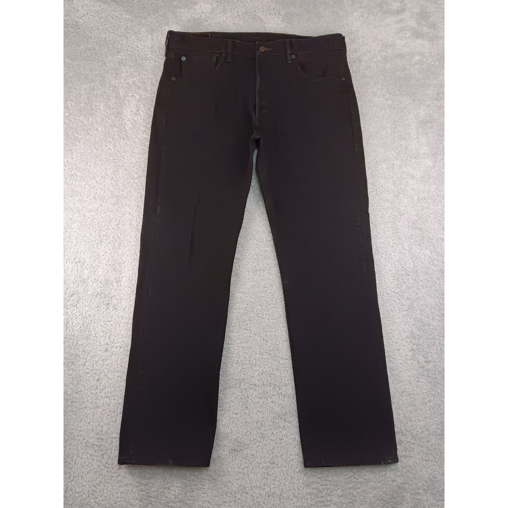 Levi's 501 Jeans Men 38x32 Black Original Fit Straight Leg Denim
